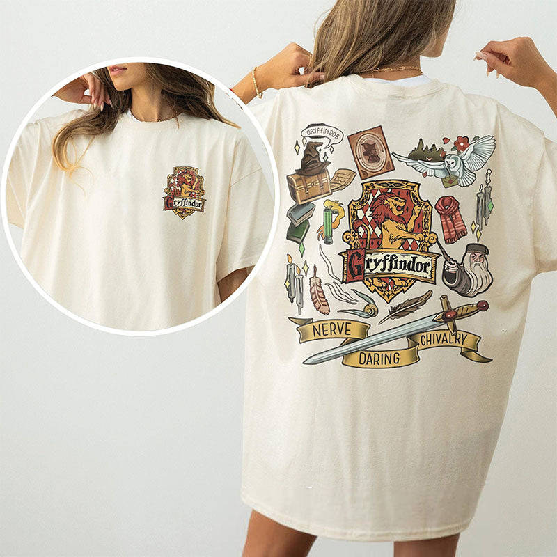 Vintage Wizard House Magic School T-shirt
