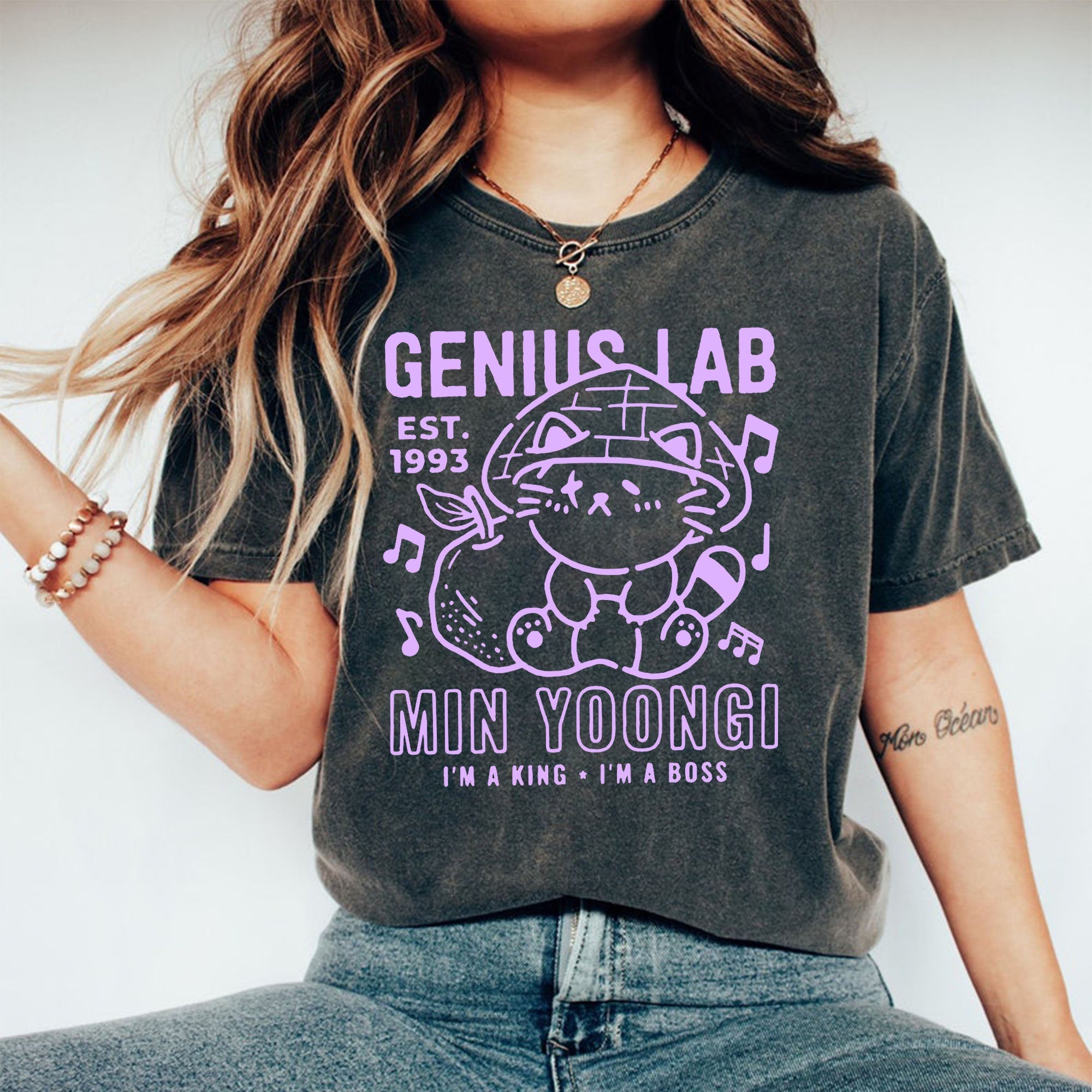 BTS Genius Lab Print T-shirt