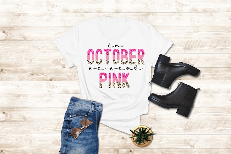 Leopard Breast Cancer T-shirt